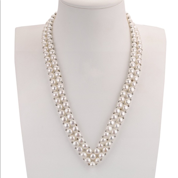 Macy's Jewelry - Pearl Necklace- Macy’s Cultured Freshwater Pearl statement necklace